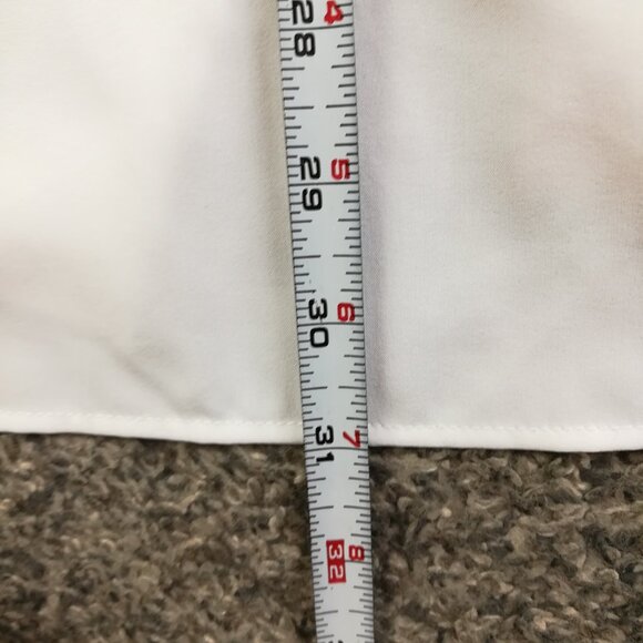 State & Liberty Shirt Performance L/S Button Up White Mens Large Athletic Fit - Picture 11 of 12